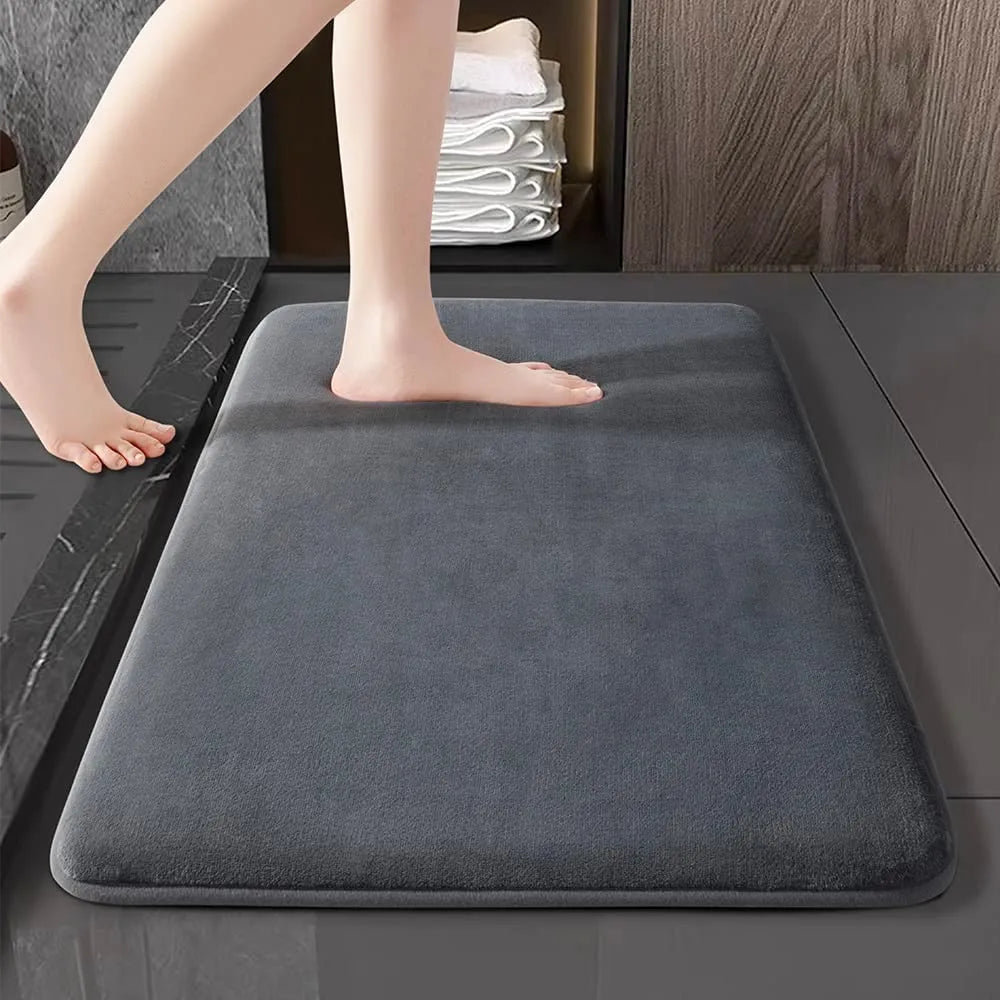 Daily Use Super absorbent floor mat, super absorbent bath mat, super anti slip coral velvet bathroom floor mat, door mat