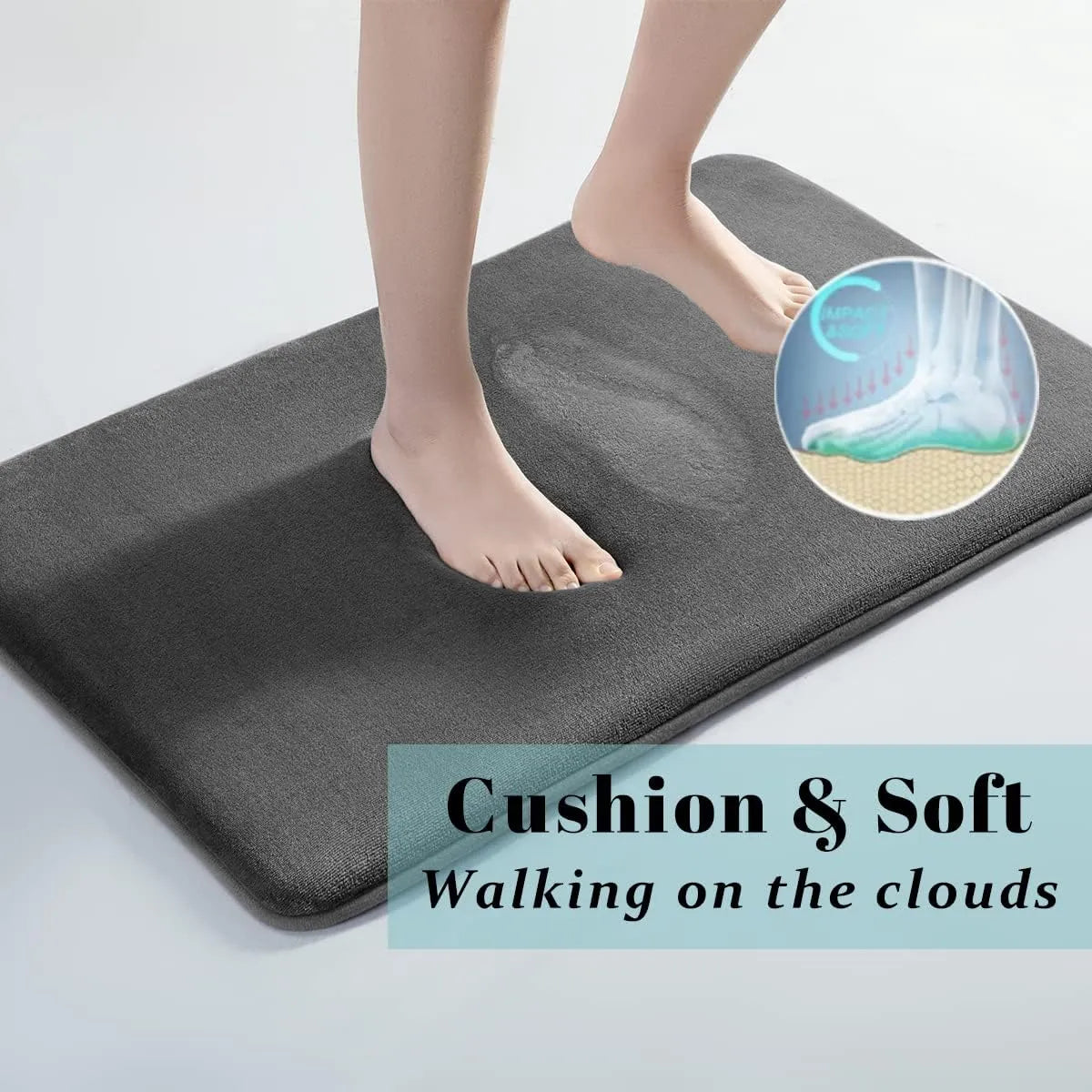 Daily Use Super absorbent floor mat, super absorbent bath mat, super anti slip coral velvet bathroom floor mat, door mat