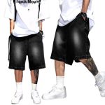 Loose Denim Shorts Black - Image 2