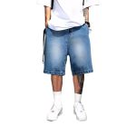 Loose Denim Shorts Blue