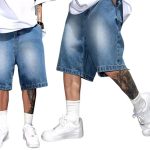 Loose Denim Shorts Blue - Image 3