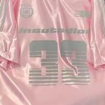 Pink Glossy Football Jersey Tee - Image 2