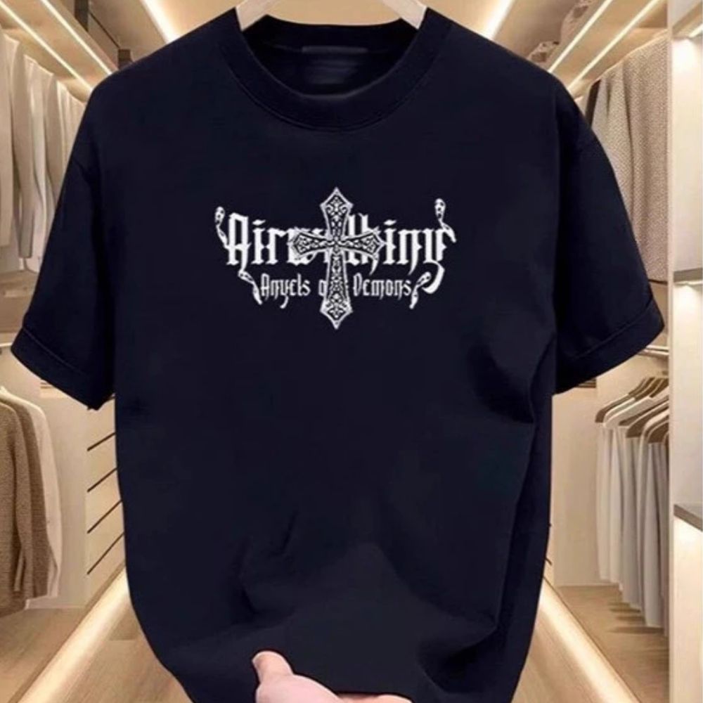 DAI (19) Black Gothic Graphic Tee - Image 1
