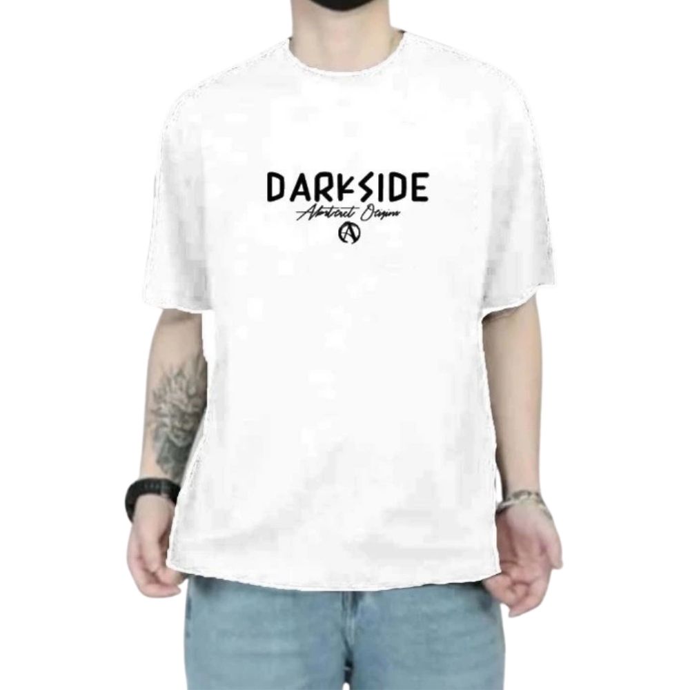 DAI (34) Darkside Graphic T Shirt White - Image 1