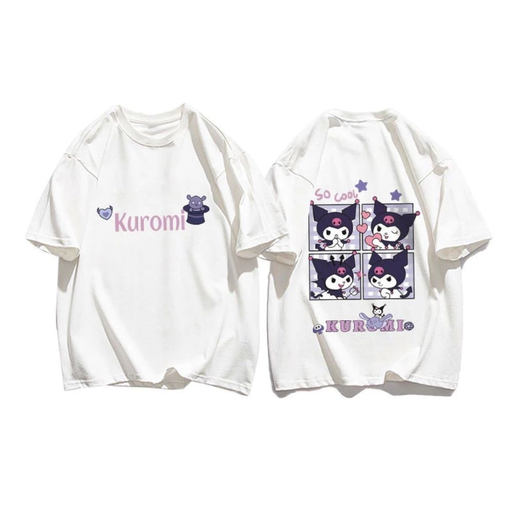 DAI (52) Kuromi Cartoon T Shirt White - Image 1