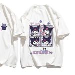 Kuromi Cartoon T Shirt White - Image 2