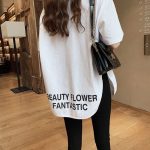 Beauty Flower Oversized T Shirt White - Image 2