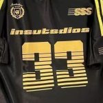 Black Yellow Football Jersey Tee - Image 2
